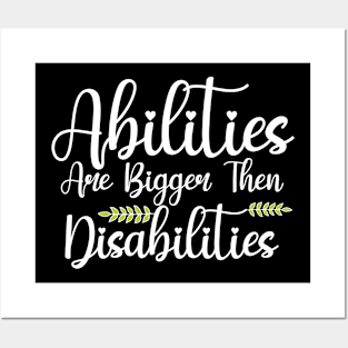 Abilities Disabilities Speech Therapist Posters and Art